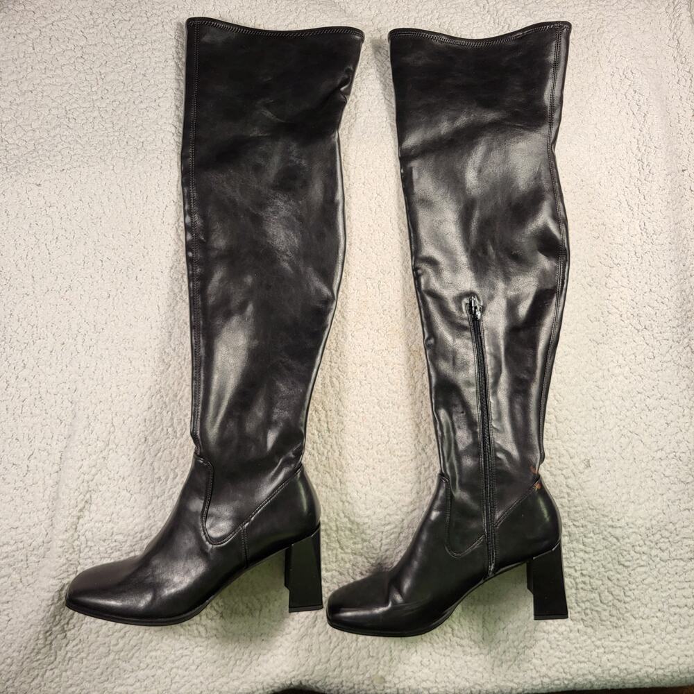 NEW Open Edit Briar over-the-knee boots in black size 11